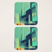 Rue azure de nuit (Devant & derrière)