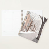 Rue de Brownstone | Aquarelle d'hiver enneigé (Devant avec enveloppe)
