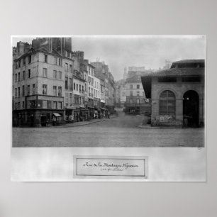 Rue de la Montagne Sainte-Genevieve, Parijs Poster