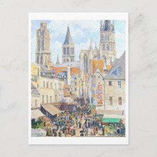 Rue de l'Epicerie, Rouen, Pissarro Briefkaart