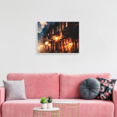 Rue de nuit sur toile (Insitu(Salon))