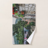 Rue de pierre étroite à Dubrovnik (Serviette à main)