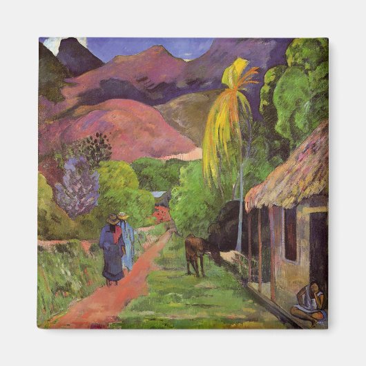Rue de Tahiti - Magnet Paul Gauguin (Devant)