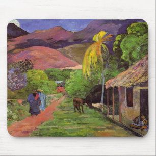 "Rue de Tahiti" - Paul Gauguin Mousepad Muismat