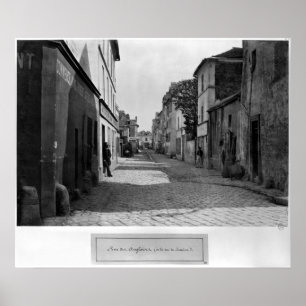 Rue des Anglaises, rue de Lourcine, Parijs Poster