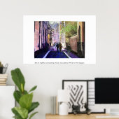 Rue des Orphelins, Straatsburg (Frankrijk) Poster (Thuiskantoor)