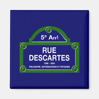 Rue Descartes, Parijs Straatnaambord Magneet
