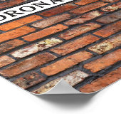 Rue du Couronnement - Affiche (Coin)