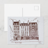 Rue du Dragon, Saint-Germain-des-Pres, Parijs Briefkaart (Voorkant / Achterkant)