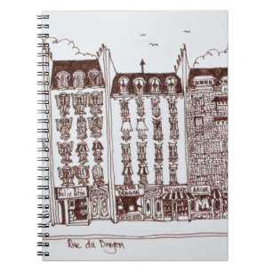 Rue du Dragon, Saint-Germain-des-Pres, Parijs Notitieboek