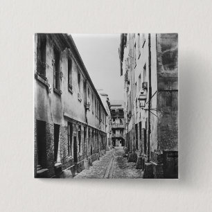 Rue du Fer-a-Moulin, Parijs, 1858-78 Vierkante Button 5,1 Cm