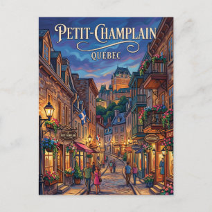 Rue du Petit-Champlain Canada Briefkaart
