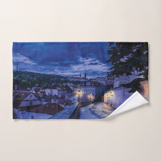 Rue du soir à Prague (Serviette à main)