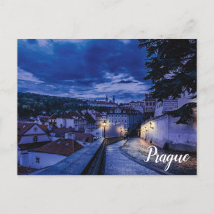 Rue du soir à Prague Carte postale