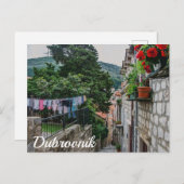 Rue en pierre étroite à Dubrovnik Carte postale (Devant / Derrière)