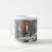 Rue enneigée d'espoir tranquille Mug d'hiver (Devant gauche)