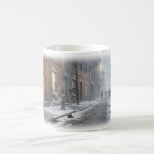 Rue enneigée d'espoir tranquille Mug d'hiver (Centre)
