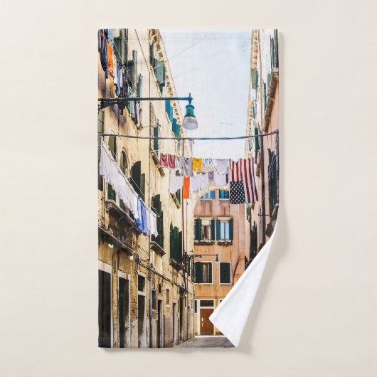 Rue étroite à Venise (Serviette à main)