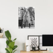 Rue Foyatier, Montmartre, affiche parisienne (Bureau à domicile)