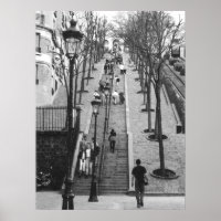 Rue Foyatier, Montmartre, affiche parisienne