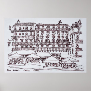 rue Garrett, Chiado   Lissabon, Portugal Poster