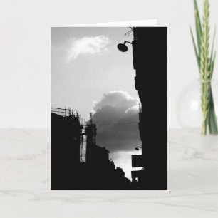 Rue Gassendi Paris Black White Photo Wenskaart Kaart