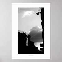 Rue Gassendi Paris Black White Photography Poster1