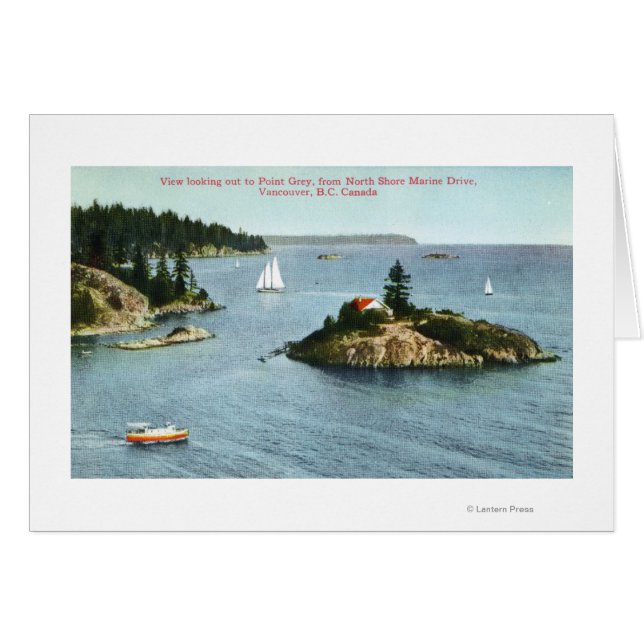 Rue maritime de la Rive-Nord Vue de Point Grey (Devant horizontal)