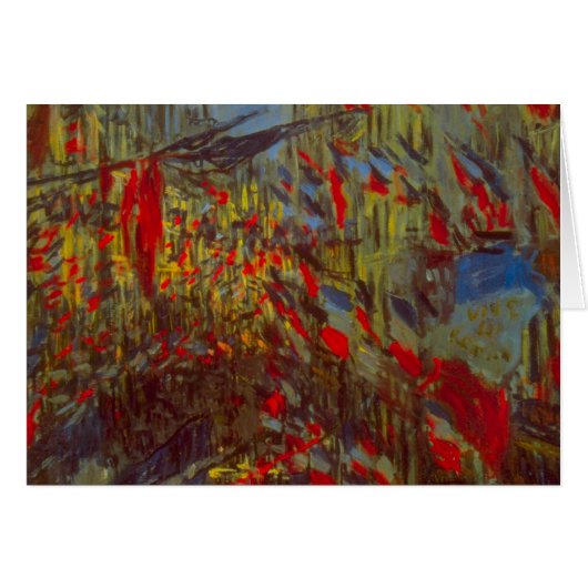 Rue Montorgueil avec drapeaux de Claude Monet (Devant horizontal)