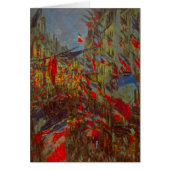 Rue Montorgueil avec drapeaux de Claude Monet (Devant)