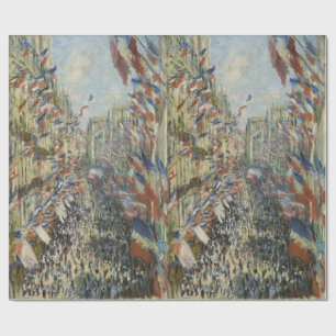 Rue Montorgueil in Paris Claude Monet Cadeaupapier