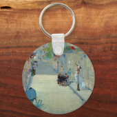 Rue Mosnier met Flags Manet Painting Sleutelhanger (Voorkant)