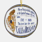 Rue Orleans Tegel Mural Keramisch Ornament (Voorkant)