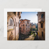 Rue pittoresque tranquille à Rome Italie Carte pos (Devant / Derrière)