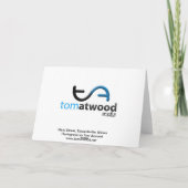 Rue principale de carte de Noël (blanc) (Dos)