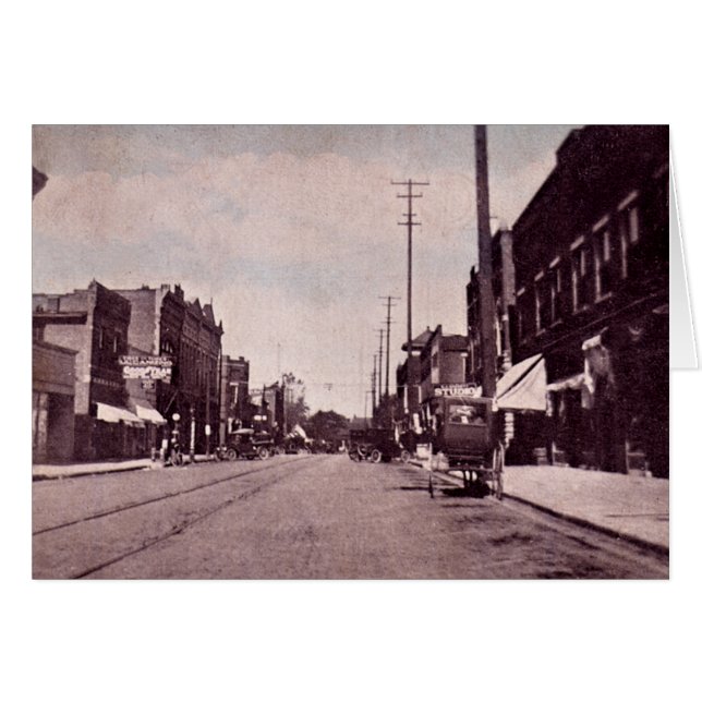 Rue principale de Fairmount Indiana (Devant horizontal)