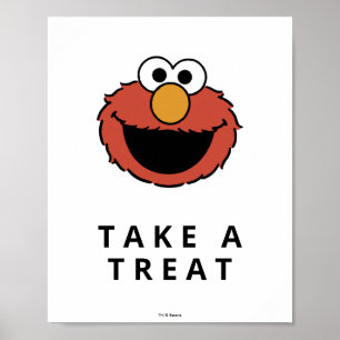 Rue Sésame Affiche d'anniversaire d'Elmo