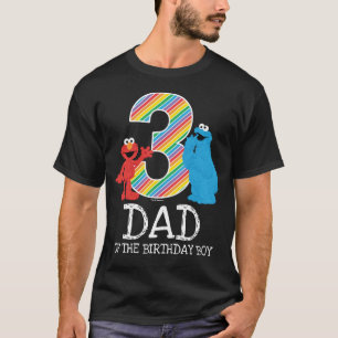 Rue Sésame Arc-en-ciel 3e Anniversaire T-Shirt P