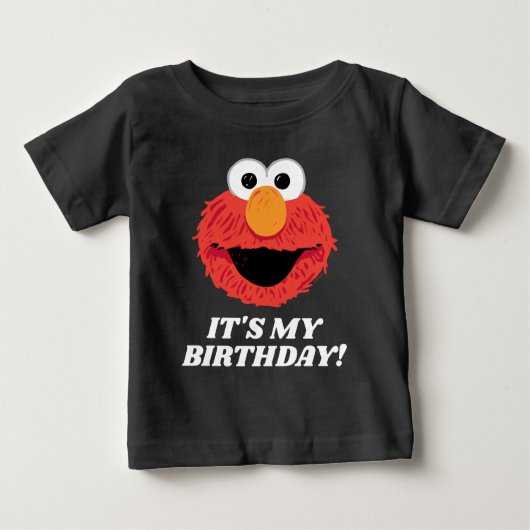 Rue Sésame | Elmo C'est mon T-shirt bébé anniversa (Devant)