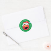 Rue Sésame | Étiquette cadeau de Noël Elmo Joyeux (Enveloppe)
