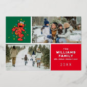 Rue Sésame | Vacances photo famille Elmo (Recto)