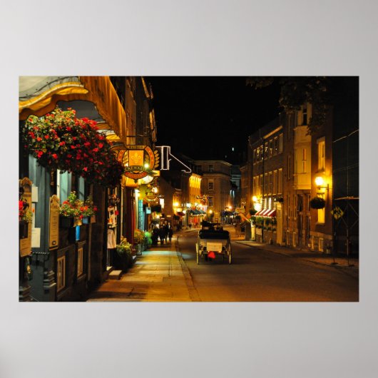 Rue St. Louis Horse Draage Carriage Québec Poster (Devant)