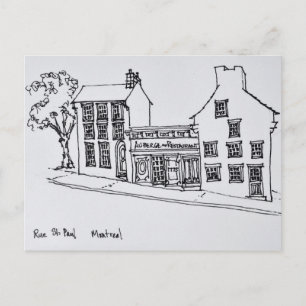 Rue St. Paul Oude Stad Montreal, Canada Briefkaart