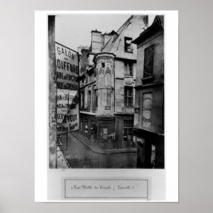Rue Vieille-du-Temple, Parijs, 1858-78 Poster