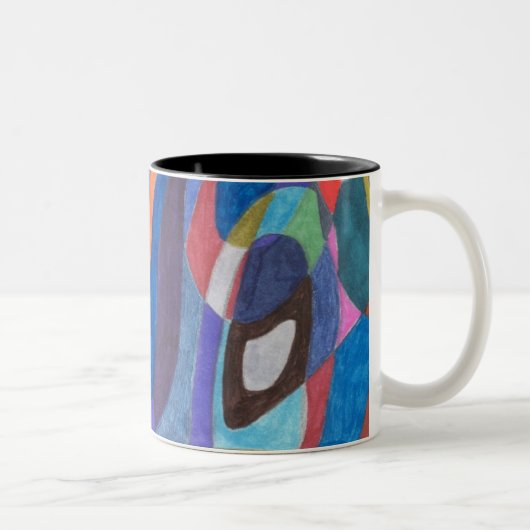 Ruée couleur, Mug d'art Abstrait (Droit)