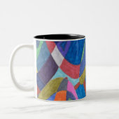 Ruée couleur, Mug d'art Abstrait (Gauche)