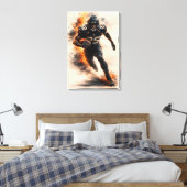Ruée Implacable – Toile de Football de Puissance (Insitu(Chambre))