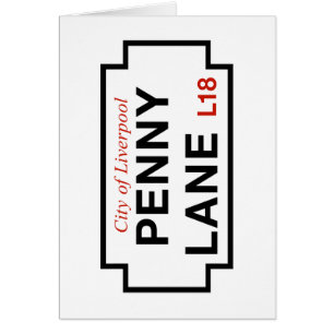 Ruelle de penny, plaque de rue, Liverpool, R-U