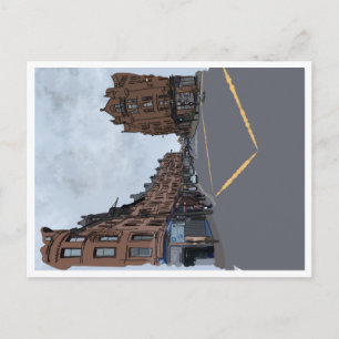 Rues de Glasgow, Ecosse carte postale