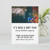 Ruff 2020 kerstmis feestdagenkaart (Staand voorkant)
